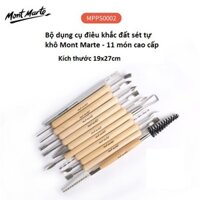 Bộ dụng cụ điêu khắc làm đất sét nghệ thuật đồ gốm nặn tao hình Mont Marte - B82 - Clay Tool Set-11