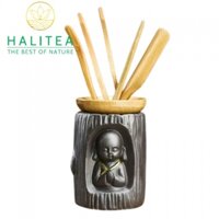 Bộ Dụng Cụ Gắp Trà Chú Tiểu Thiền 6 Món