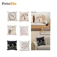 Bộ dụng cụ gối thêu Vỏ gối trang trí DIY Bộ dụng cụ thêu chữ thập có hoa văn Quà tặng chưa hoàn thiện cho người lớn