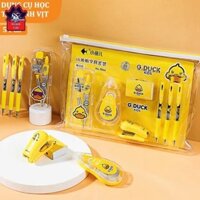 Bộ dụng cụ học tập con vịt vàng 5in1