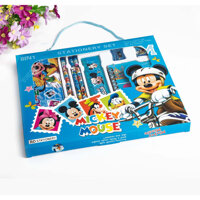 Bộ dụng cụ học tập học sinh đầy đủ hộp bút nhôm - Chuột Mic