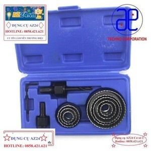 Bộ dụng cụ khoét lỗ 11 chi tiết C-Mart A0111 kích thước lỗ 19- 64mm