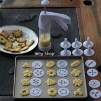 Bộ dụng cụ làm bánh quy Cookie Press nhựa