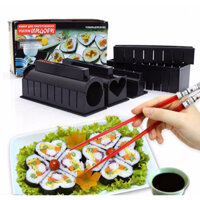 Bộ Dụng Cụ Làm Sushi 10 Món Chế Biến Món Sushi tại nhà an toàn tuyệt đố.Dụng cụ làm cơm cuộn tại nhà kim bắp trứng cuộnM