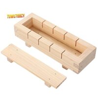 Bộ dụng cụ làm Sushi bằng gỗ Khuôn gạo Bộ dụng cụ làm Sushi cho phụ kiện nhà bếp Dụng cụ nấu ăn