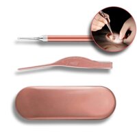 Bộ Dụng Cụ Lấy Ráy Tai Có Đèn Có Hộp Cao Cấp, Đèn Soi Ngoáy Rái Tai Hộp Sắt