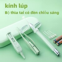 Bộ Dụng Cụ Lấy Ráy Tai Có Đèn Dạ Quang Cho Bé,món vệ sinh tai mũi cho bộ 3
