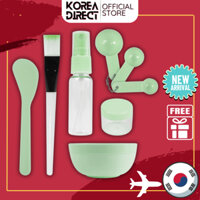 Bộ dụng cụ mặt nạ dẻo, mặt nạ thạch, Modeling Mask 9pcs Tool Set Green, Pink