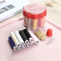 Bộ dụng cụ may, bộ dụng cụ may gia đình, kim và chỉ sửa chữa, may tay, kim may nhỏ đa chức năng, di động, nhỏ gọn cho ký túc xá sinh viên