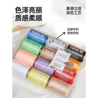 Bộ dụng cụ may cho sử dụng tại nhà, sửa chữa quần áo, chỉ may máy màu sắc mạnh mẽ, cuộn lớn, bộ dụng cụ gia đình, kim và chỉ thủ công