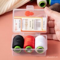 Bộ dụng cụ may mini di động cho sử dụng tại nhà, bộ dụng cụ may chất lượng cao cho ký túc xá, bộ thiết thực với chỉ may và dụng cụ sửa chữa