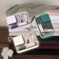 Bộ dụng cụ may tay CYBERLINX, Hộp may kim và ren, Hướng dẫn sử dụng di động Bộ chỉ kim phân vùng DIY dành cho người mới bắt đầu