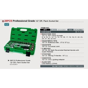 Bộ dụng cụ Mirror 1/2" Toptul GCAI2801 - 28 chi tiết