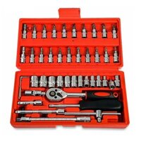 Bộ dụng cụ mở bu lông ốc vít đa năng 46 chi tiết thép không gỉ