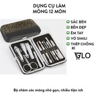 Bộ Dụng Cụ Nail Làm Móng Tay 12 Món Lớn Xịn