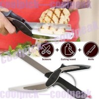Bộ Dụng Cụ Nhà Bếp 3 Trong 1 Gồm Kéo + Thớt + Dao Cắt + Dao Cắt Dễ Dàng