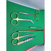 Bộ dụng cụ phẫu thuật mắt, dụng cụ nhấn mí thẩm mỹ 6 món