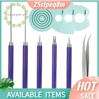 Bộ Dụng Cụ Quilling, 5 Dụng Cụ Hoa Giấy, Dụng Cụ Có Rãnh Quilling Cho Giấy Cán Hoa Thủ Công DIY Người Mới Bắt Đầu