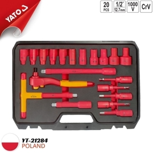 Bộ dụng cụ sửa chữa cách điện 1000v 20 chi tiết 1/2" YT-21284