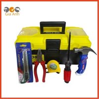 Bộ dụng cụ sửa chữa cơ bản cần thiết trong gia đình kèm hộp đựng đồ nghề 14inch