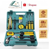 Bộ Dụng Cụ Sửa Chữa Đa Năng 16 Món Búa, Mỏ Lết, Kìm, Thước, Tô Vít, Lục Giác - PTLUXURY