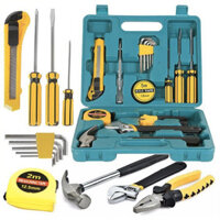 Bộ Dụng Cụ Sửa Chữa Đa Năng 16 Món Búa, Mỏ Lết, Kìm, Thước, Tô Vít, Lục Giác