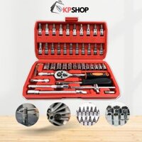 Bộ dụng cụ sửa chữa đa năng 46 chi tiết bắt mở bulông ốc vít sửa chữa xe máy ô tô