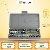 Bộ Dụng Cụ Sửa Chữa Mở Bulong Ốc Vít 40 Chi Tiết Chuyên Dụng, Bộ Tuýp Đồ Nghề Sửa Xe 40 Chi Tiết