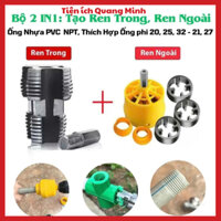 Bộ Dụng Cụ Tạo Ren Trong và Ngoài Cho Ống Nhiệt PVC/NPT Phi 20/25/32/21/27