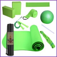 Bộ dụng cụ tập Yoga cho thảm tập thể dục tại nhà với thiết bị tập thể dục bóng Yoga dành cho nữ và nam giới Bao gồm cao su notavn