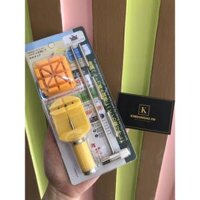 Bộ dụng cụ Tháo mắt dây đồng hồ Inox tại nhà loại 1 cực tiện lợi 12 món kèm ảnh - clip thật 100