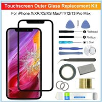 Bộ Dụng Cụ Thay Thế Màn Hình Kính Trước Cho iPhone X / XR / XS / XS Max / 11 / 12 / 13 Pro Max