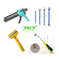 Bộ Dụng Cụ Thi Công Keo Chít Mạch 7N7 Epoxy 2 Thành Phần - Keo Chà Ron AB 4 Món