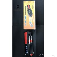 Bộ dụng cụ, thiết bị sửa chữa tua vít đa năng 8 in 1 kèm đèn pin sáng cho gia đình, xe hơi, xe tải, ô tô _ TV801