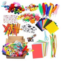 Bộ dụng cụ thủ công Cắt dán mẫu giáo Đồ dùng học tập tại nhà Quà tặng sinh nhật cho trẻ em