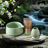 Bộ Dụng Cụ Trà Matcha Gồm Chổi Trà, Chén Trà Có Miệng, Dụng Cụ Đánh Trà Và Hộp Quà Nhật Bản, Chén Trà Thay Đổi Màu Men