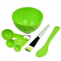 Bộ dụng cụ trộn mặt nạ đắp mặt Beauty Mask 4 in 1 (Xanh lá)