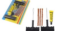 Bộ dụng cụ vá lốp xe ô tô, xe máy không xăm kèm 3 dải cao su non BA985