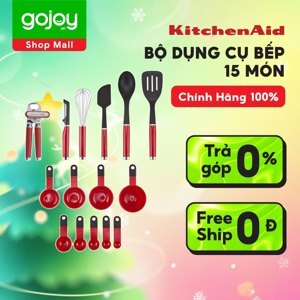 Bộ dụng cụ và thiết bị nhà bếp KitchenAid màu đen - 15 món