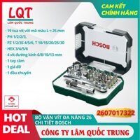 Bộ dụng cụ vặn ốc vít đa năng  26 món Bosch 2607017322