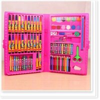 Bộ dụng cụ vẽ cho bé - Hộp bút chì màu đa năng 86 món tiện dụng_HBCM02