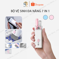 Bộ Dụng Cụ Vệ Sinh Laptop - Máy tính - Bàn Phím - Tai Nghe Airpod Đa Năng 7 in 1 Siêu Nhỏ Gọn