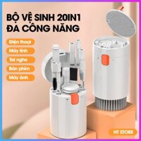 Bộ Dụng Cụ Vệ Sinh Laptop, Máy tính, Bàn Phím, Tai Nghe Airpod, Điện thoại, Máy ảnh, Camera Đa Năng 20 in 1 Siêu Nhỏ Gọn
