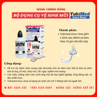 Bộ dụng cụ vệ sinh mũi xoang YUKIMED ®, Điều trị viêm xoang, Giảm triệu chứng cảm cúm