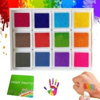 Bộ Dụng Cụ Vẽ Tranh Bằng Ngón Tay An Toàn Vui Nhộn Nhiều Màu Sắc Cho Bé Từ 1 Đến 3 Tuổi