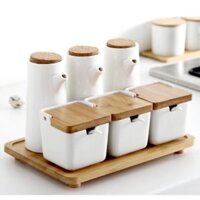 Bộ đựng gia vị sứ ceramic Ximi XM011