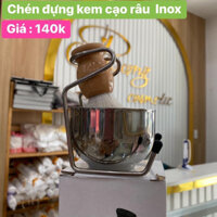 Bộ đựng kem cạo râu inox