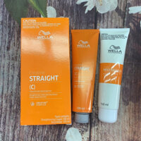Bộ duỗi tóc tại nhà Wella Creatine Straight 100ml x2 ( mới) tóc yếu chữ c 100ml