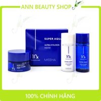 Bộ Dưỡng Ẩm, Chống Lão Hóa Missha Super Aqua 10x Hyaluronic Acid Ultra Hyalron Trial Kit