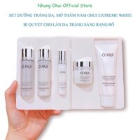 Bộ dưỡng ẩm trắng da, giảm thâm sạm nám tàn nhang ohui extreme white mỹ phẩm minh anh